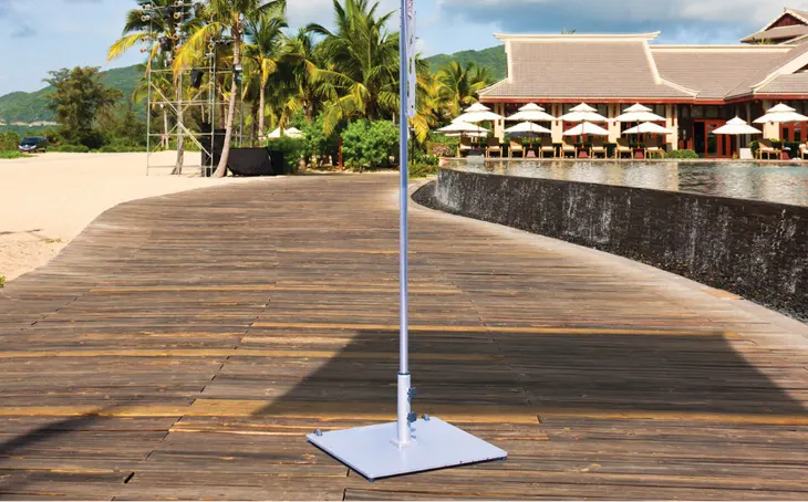A market umbrella base.