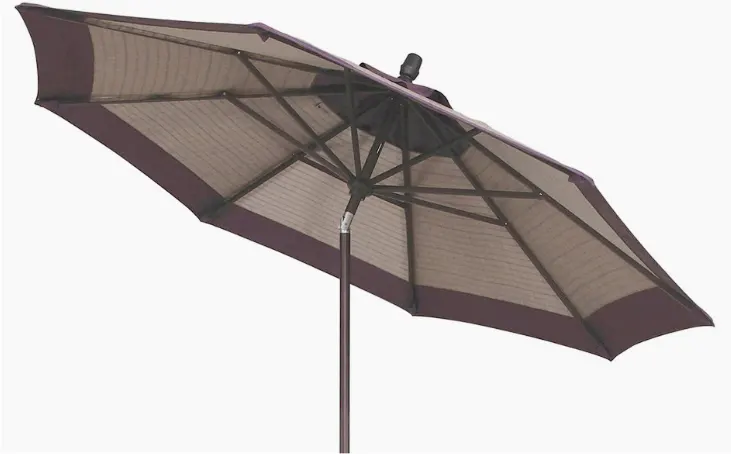 A collar tilt umbrella.