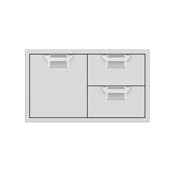 Hestan Aspire 36in Double Drawer and Storage Door Combo