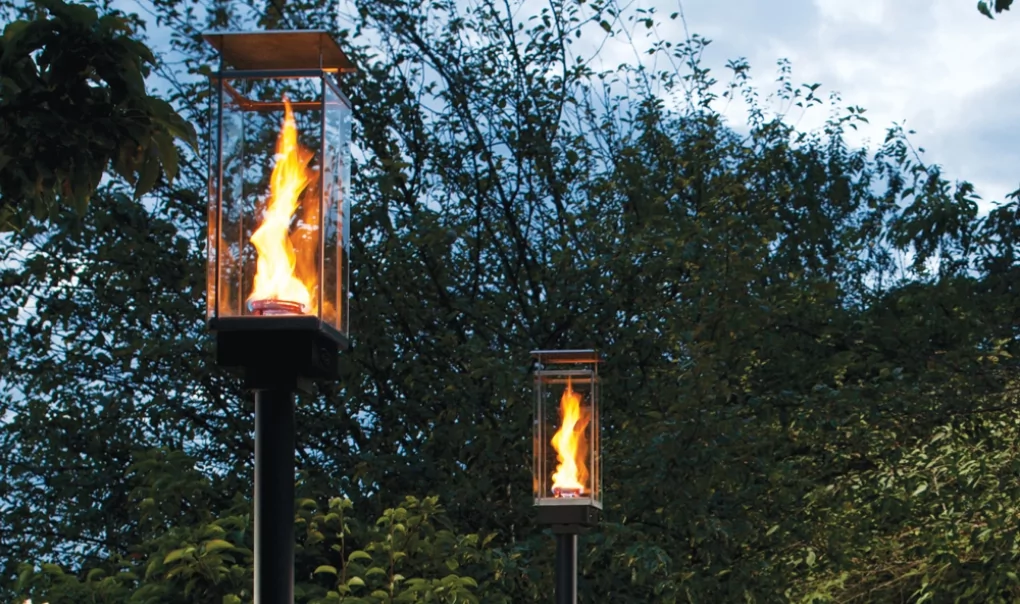 Two Tempest Torches burning