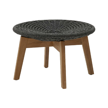 Cane-line Peacock Footstool/Table, Soft Rope