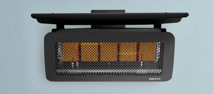 A wall mounted heater.