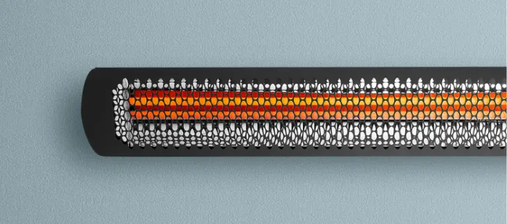 A ceiling mounted heater.