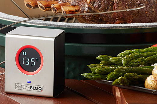 A BBQ thermometer on a table