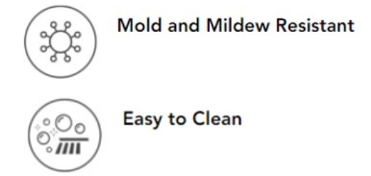Sunbrella Rain Fabrics are mold and mildew resistant and are easy to clean
