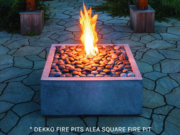 Dekko Fire Pits Modern Concrete Fire Bowls And Fire Tables